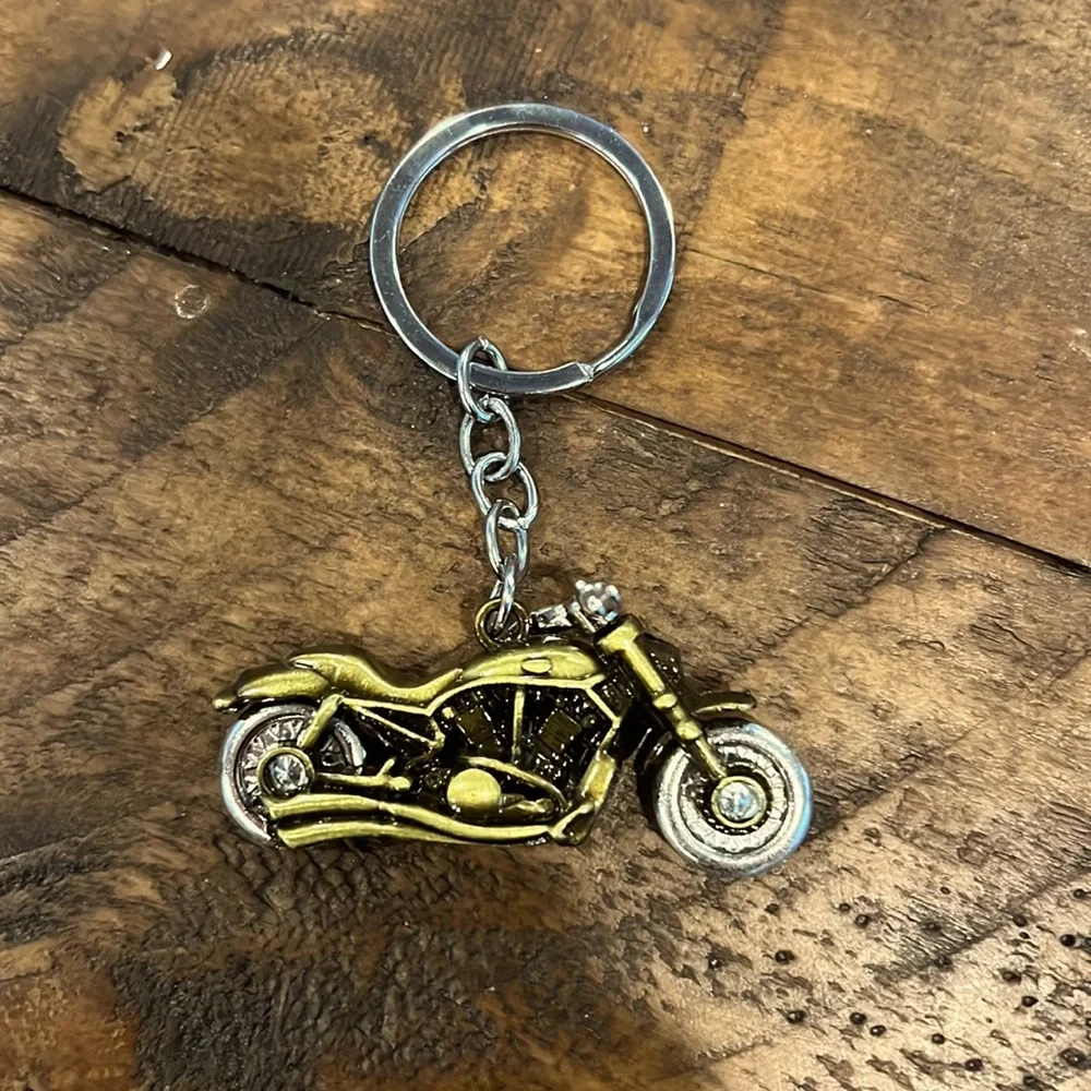 Metal key chain Harley Motorcycle key pendant retro